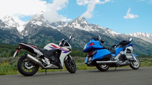 Gold Wing and CBR Tetons
